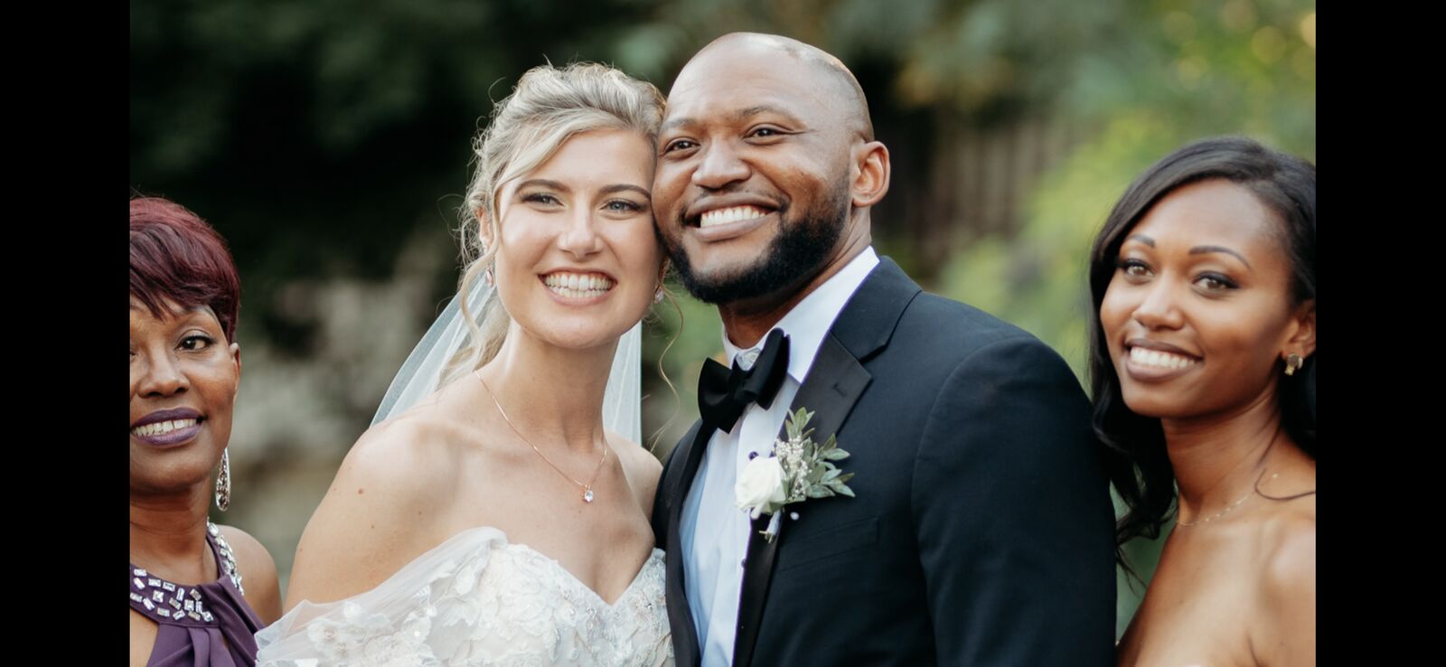 Wedding portrait featured within the Black History Month campaign story